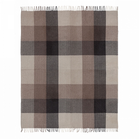 House of Juniper Block Check Herringbone Natural Taupe